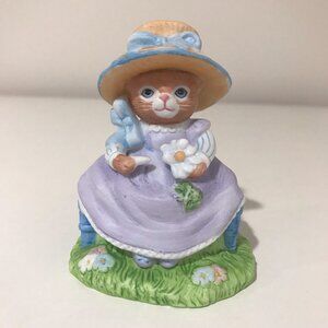 Kitty Cucumber Figurine Shackman Schmid Vintage 1992 Ginger Loves Me Love Me Not
